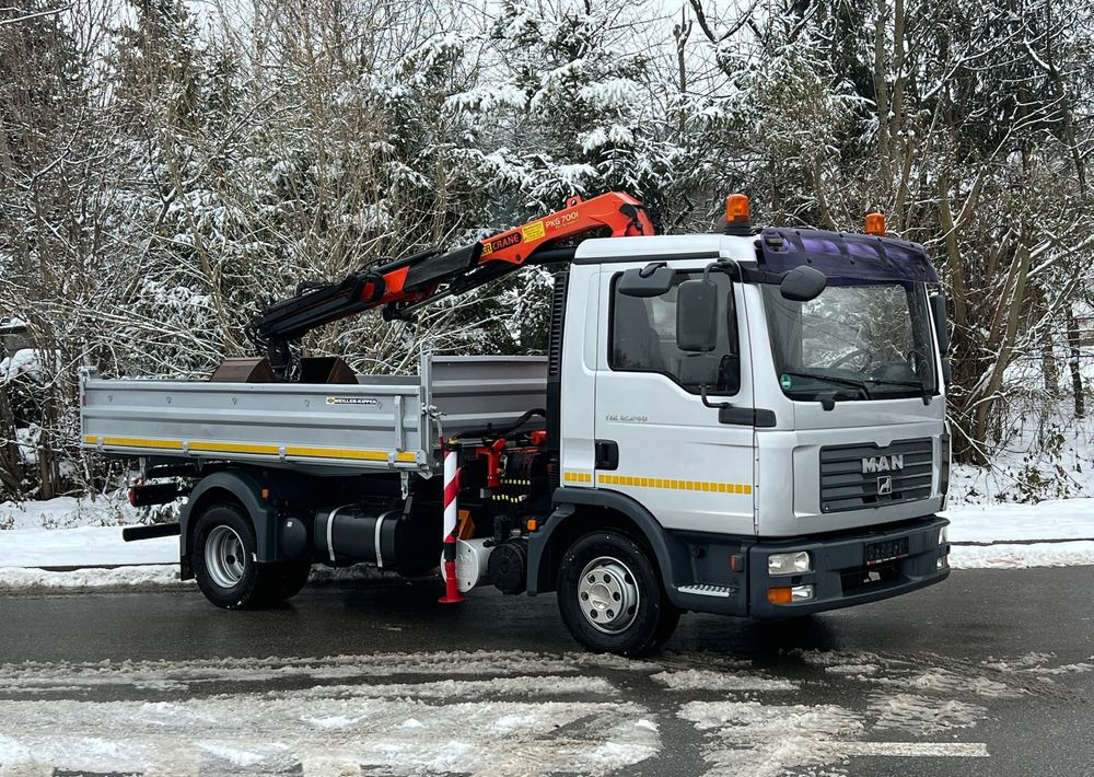 MAN MAN TGL 12-240 Kiper Wywrotka 4x2 Kran PALFINGER PK 12500 BARDZO DOBRY STAN - 翻斗车:图2 MAN MAN TGL 12-240 Kiper Wywrotka 4x2 Kran PALFINGER PK 12500 BARDZO DOBRY STAN - 翻斗车:图2