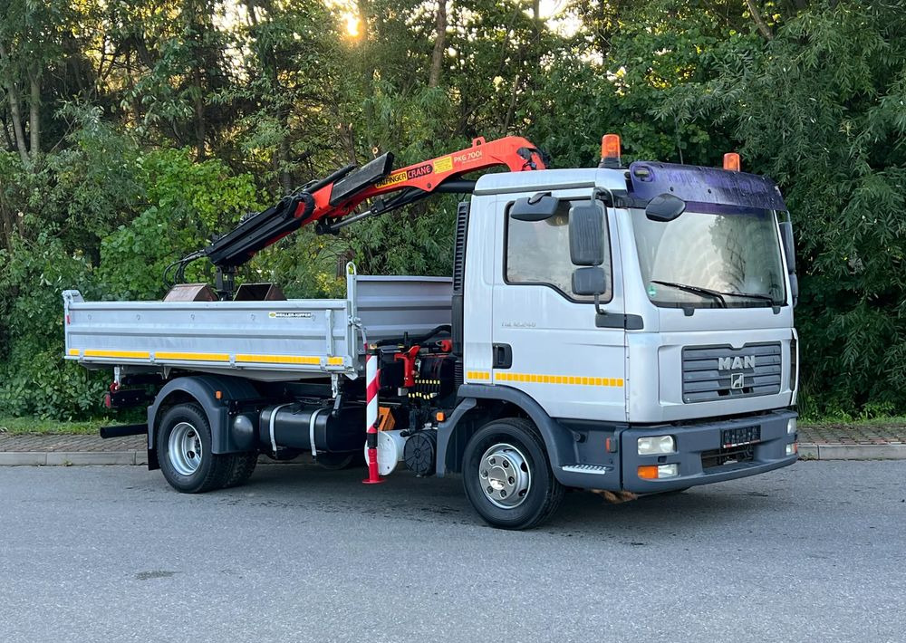 MAN MAN TGL 12-240 Kiper Wywrotka 4x2 Kran PALFINGER PK 12500 BARDZO DOBRY STAN - 翻斗车:图1 MAN MAN TGL 12-240 Kiper Wywrotka 4x2 Kran PALFINGER PK 12500 BARDZO DOBRY STAN - 翻斗车:图1