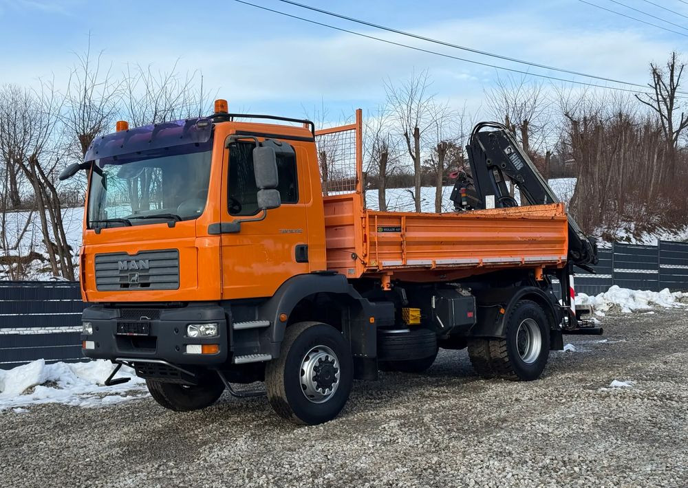 MAN * TGM 18-330 MAN 4x4 HDS Hiab 122 * Kiper Wywrotka * Bardzo Dobry Stan - 翻斗车:图2 MAN * TGM 18-330 MAN 4x4 HDS Hiab 122 * Kiper Wywrotka * Bardzo Dobry Stan - 翻斗车:图2