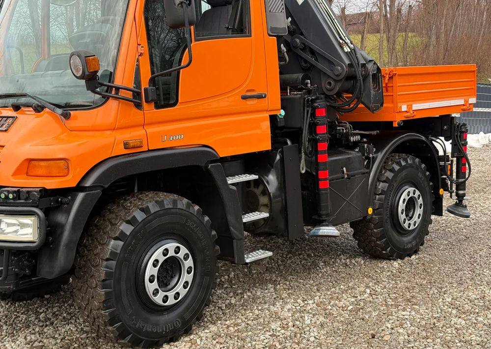 Mercedes-Benz * Mercedes Unimog U 400 * HDS HIAB 166 * Specjalny * Energetyka * Kosz do HDS * Stan Idealny - 栏板式/ 平板卡车, 起重车:图5 Mercedes-Benz * Mercedes Unimog U 400 * HDS HIAB 166 * Specjalny * Energetyka * Kosz do HDS * Stan Idealny - 栏板式/ 平板卡车, 起重车:图5