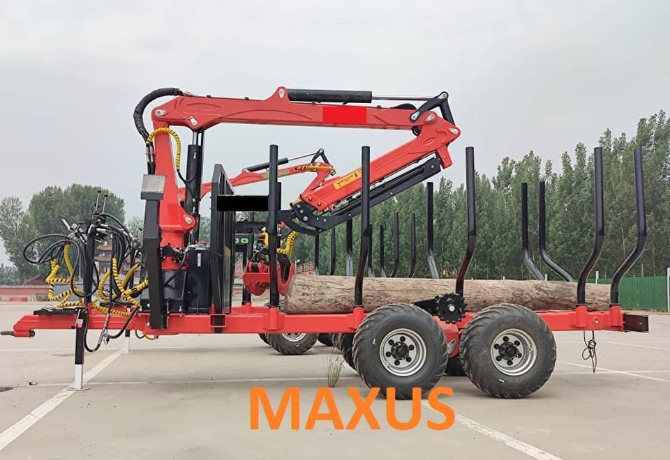 新的 林业拖车 NEW 10 TON Trailer with 2 TON Crane MAXUS Warranty up to 10 YEARS НОВИЙ причіп 10 ТОН Кран 2 ТОНИ MAXUS Гарантія до 10 РОКІВ NOWA przyczepa 10 TON Żuraw 2 TONY MAXUS Gwarancja do 10 LAT:图1