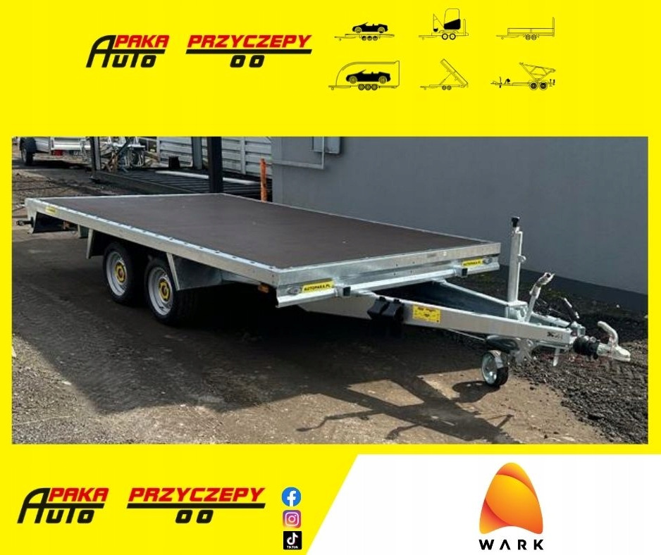 PLATFORMY PRZYCZEPA 4x2 WARK DMC 2700 / WARK 4x2 Platform Trailer DMC 2700 - 栏板式/ 平板拖车:图1 PLATFORMY PRZYCZEPA 4x2 WARK DMC 2700 / WARK 4x2 Platform Trailer DMC 2700 - 栏板式/ 平板拖车:图1