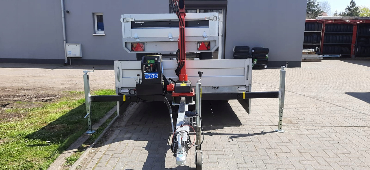 PRZYCZEPA PLATFORMA Z DŹWIGIEM HDS MAXILIFT 110 / PLATFORM TRAILER WITH HDS MAXILIFT 110 CRANE - 栏板式/ 平板拖车:图2 PRZYCZEPA PLATFORMA Z DŹWIGIEM HDS MAXILIFT 110 / PLATFORM TRAILER WITH HDS MAXILIFT 110 CRANE - 栏板式/ 平板拖车:图2