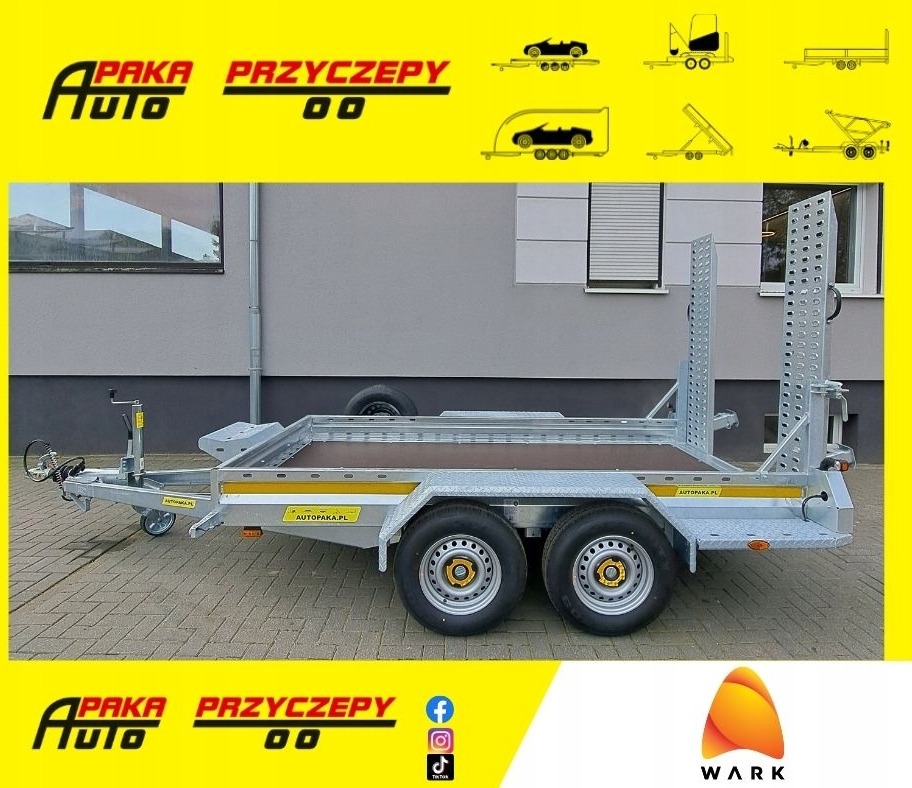 PRZYCZEPA WARK LAWETA DO MINIKOPARKI POD KOPARKĘ 2700KG / WARK EXCAVATOR MINI EXCAVATOR TRANSPORTER TRAILER 2700KG - 工程机械拖车:图1 PRZYCZEPA WARK LAWETA DO MINIKOPARKI POD KOPARKĘ 2700KG / WARK EXCAVATOR MINI EXCAVATOR TRANSPORTER TRAILER 2700KG - 工程机械拖车:图1