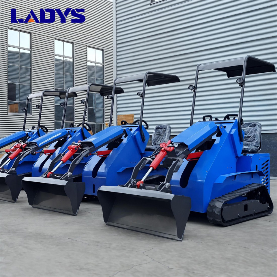 新的 滑移装载机 LADYS Free Shipping Mini Skid Steer Loader Compact Track Electric/Diesel Chinese Mini Skid Steer Loader For Sale With Mini Skid Steer Attachments 4 In 1 Bucket：图8