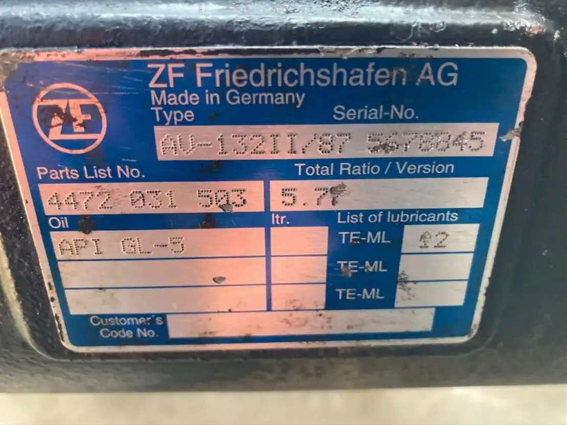 ZF Hinterachse ZF AV 132II/87 4472031503 5,77 Setra Mercedes Citaro AV 132/87 II - 后轴 适用于 巴士:图3 ZF Hinterachse ZF AV 132II/87 4472031503 5,77 Setra Mercedes Citaro AV 132/87 II - 后轴 适用于 巴士:图3