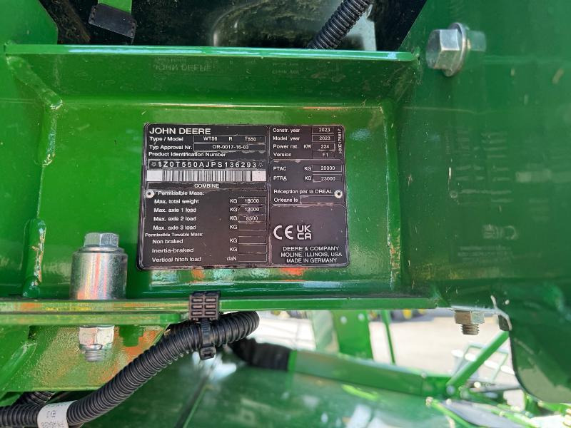 JOHN DEERE T550 - 联合收割机:图4 JOHN DEERE T550 - 联合收割机:图4