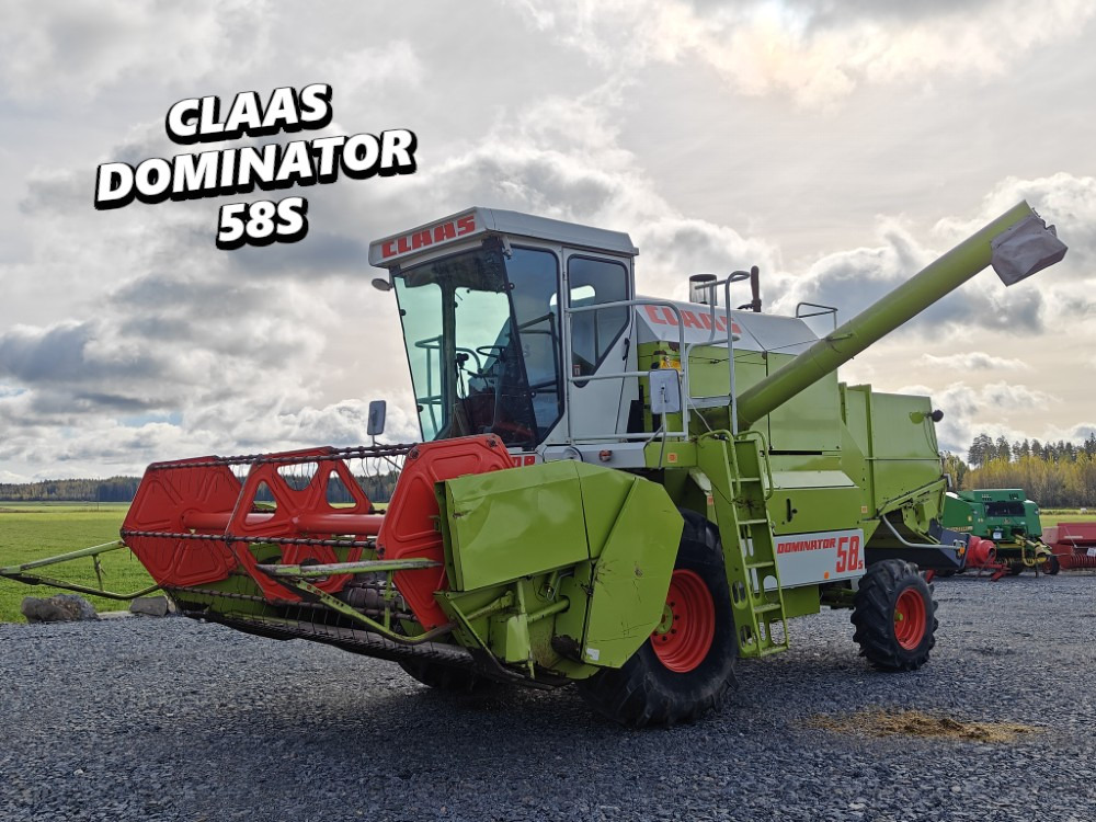Claas Dominator 58S, 6-sylinterinen Hydraulinen torvi, ruumenlevitin, katso video! - 联合收割机:图1 Claas Dominator 58S, 6-sylinterinen Hydraulinen torvi, ruumenlevitin, katso video! - 联合收割机:图1
