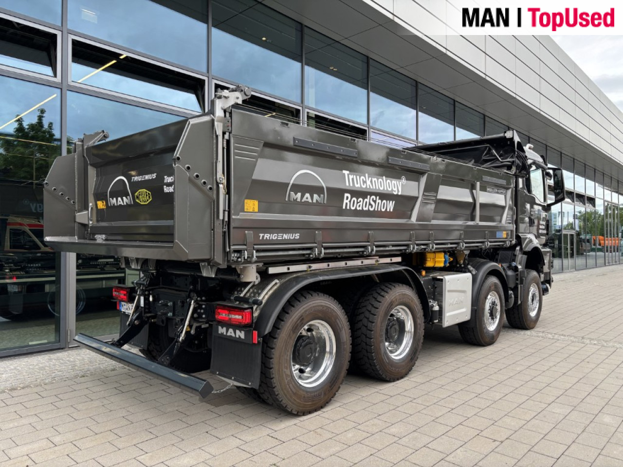 MAN TGS 35.540 8x4H BL CH MEILLER TRIGENIUS Pritarder - 翻斗车:图5 MAN TGS 35.540 8x4H BL CH MEILLER TRIGENIUS Pritarder - 翻斗车:图5