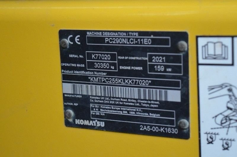 Komatsu PC 290 NLCi - 履带式挖掘机:图5 Komatsu PC 290 NLCi - 履带式挖掘机:图5