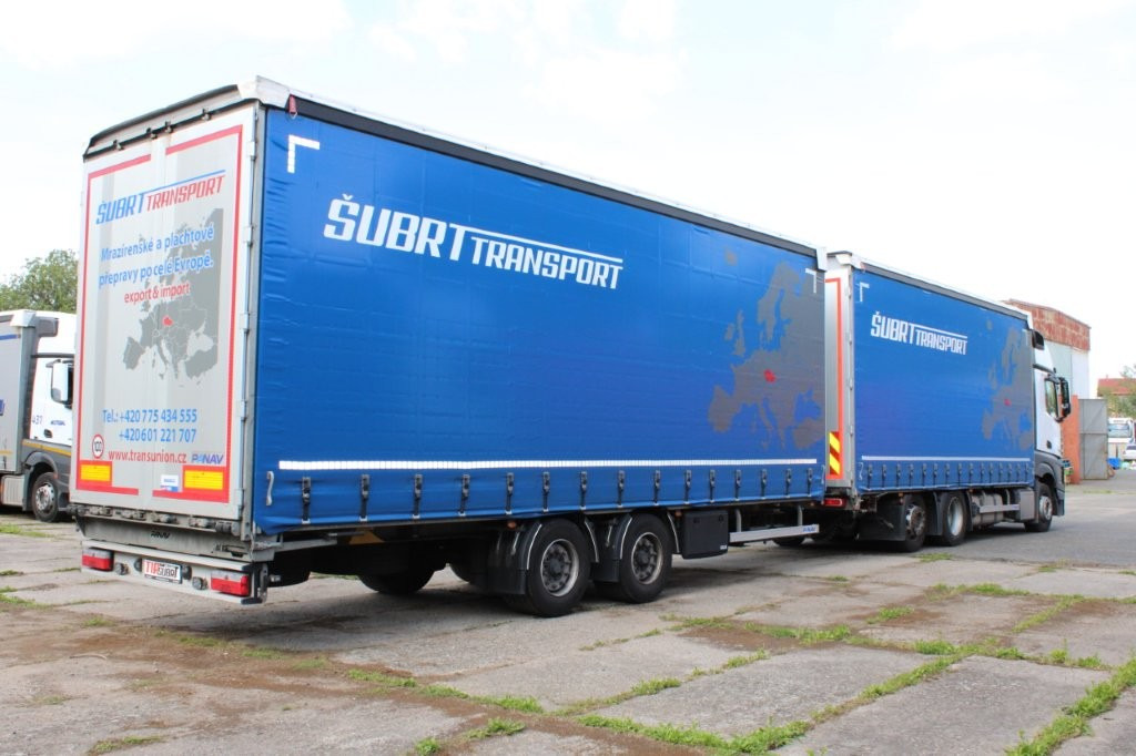 侧帘卡车, 侧帘拖车 Mercedes-Benz Actros 2542 NAVIGACE + PANAV TVK 18 M (8,20m x 2,4：图6