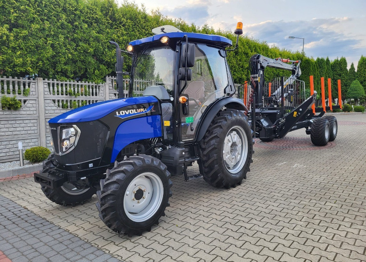 LOVOL Zestaw Traktor LOVOL M755 Przyczepa do drewna BMF 8TPro Stan Nowy Fabryczny - 林业收割机:图1 LOVOL Zestaw Traktor LOVOL M755 Przyczepa do drewna BMF 8TPro Stan Nowy Fabryczny - 林业收割机:图1