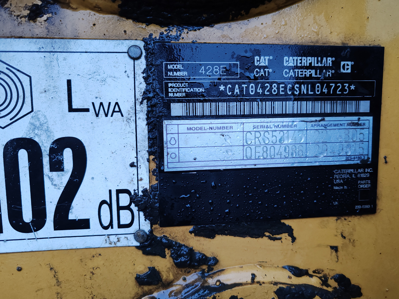 反铲装载机 CATERPILLAR 428E:图18 反铲装载机 CATERPILLAR 428E:图18