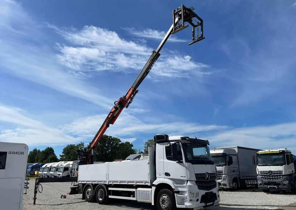 Mercedes-Benz Arocs 2545, HDS ATLAS 186.3 - PILOT - 栏板式/ 平板卡车, 起重车:图1 Mercedes-Benz Arocs 2545, HDS ATLAS 186.3 - PILOT - 栏板式/ 平板卡车, 起重车:图1
