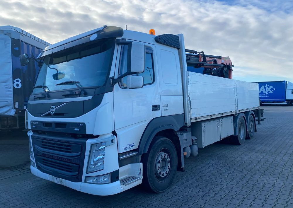 Volvo FM 410 6X2/ HDS-Palfinger PK19502 Składany! - 栏板式/ 平板卡车, 起重车:图1 Volvo FM 410 6X2/ HDS-Palfinger PK19502 Składany! - 栏板式/ 平板卡车, 起重车:图1