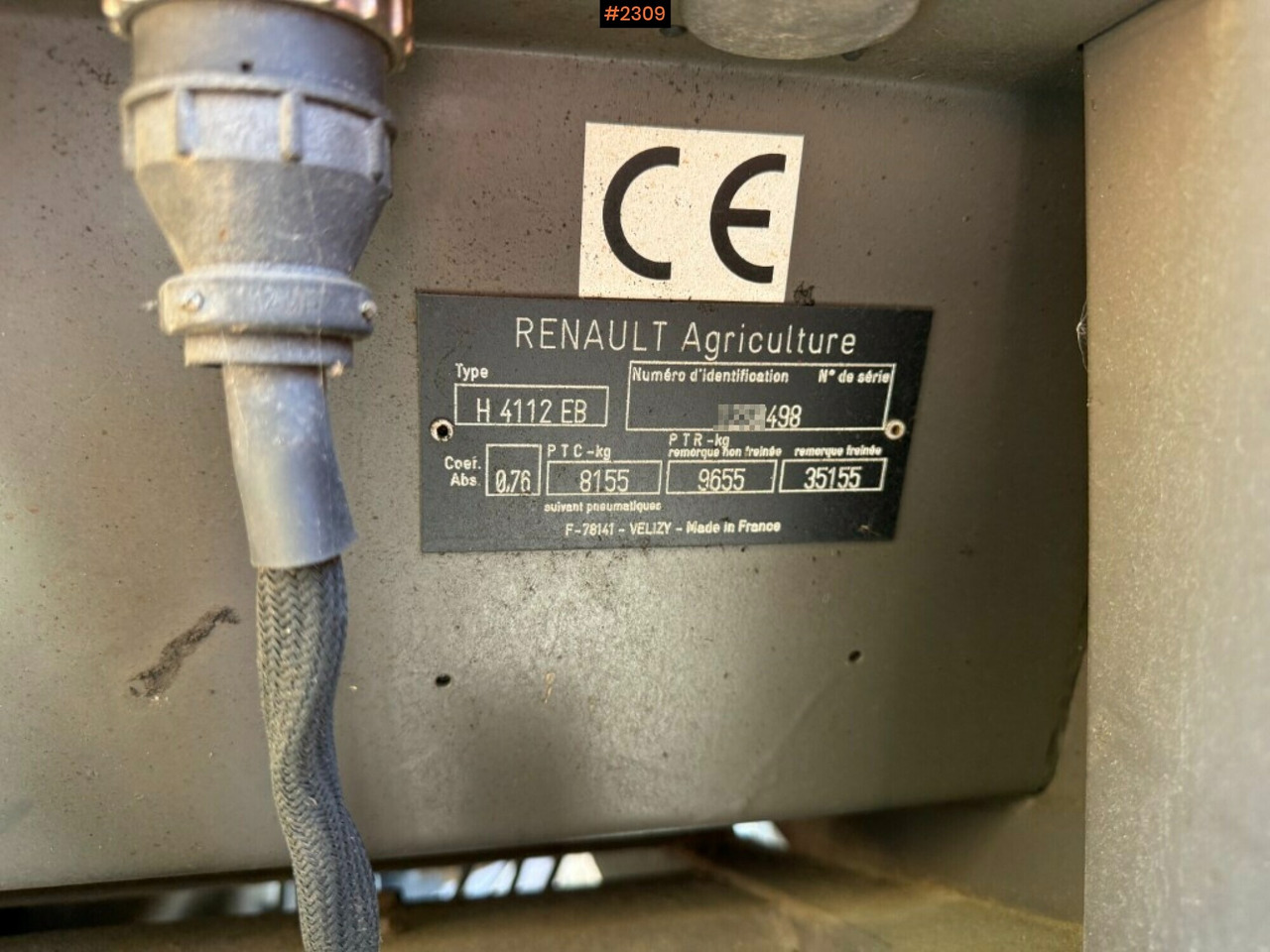 拖拉机 Tractor Renault Ares 630 RZ Only 1 owner (see video)：图20
