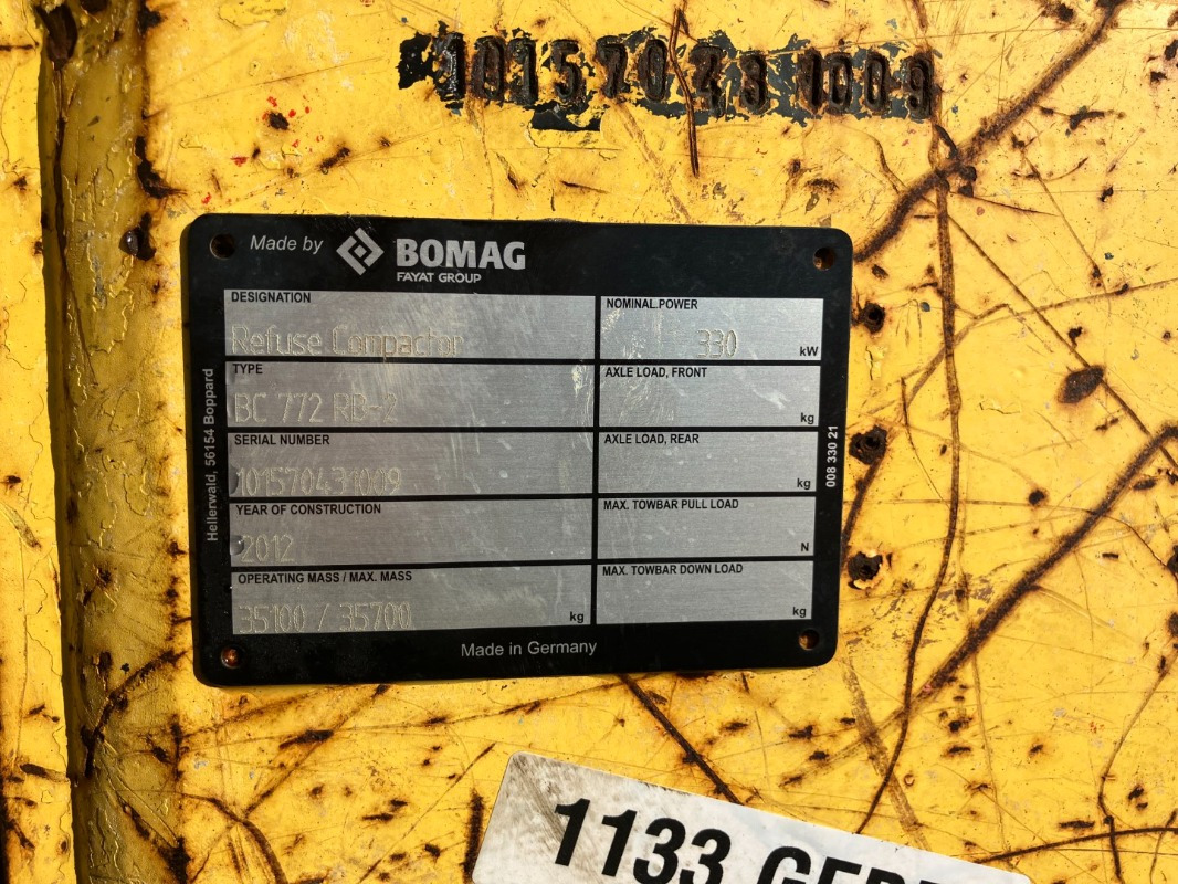 BOMAG DE BC 772 RB-2  Stage IIIa/Tier 3 - 压实机:图3 BOMAG DE BC 772 RB-2  Stage IIIa/Tier 3 - 压实机:图3