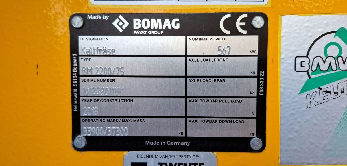 BOMAG DE BM 2200/75 Stage IV/Tier 4f - 沥青机:图3 BOMAG DE BM 2200/75 Stage IV/Tier 4f - 沥青机:图3