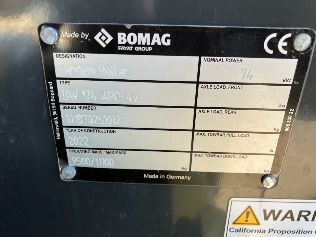 BOMAG DE BW 174 APO-4v Stage V/Tier 4f - 压路机:图2 BOMAG DE BW 174 APO-4v Stage V/Tier 4f - 压路机:图2