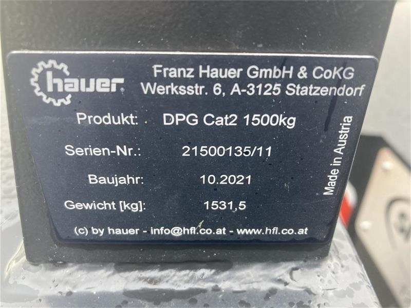 Hauer 1500 kg - 对重装置:图4 Hauer 1500 kg - 对重装置:图4