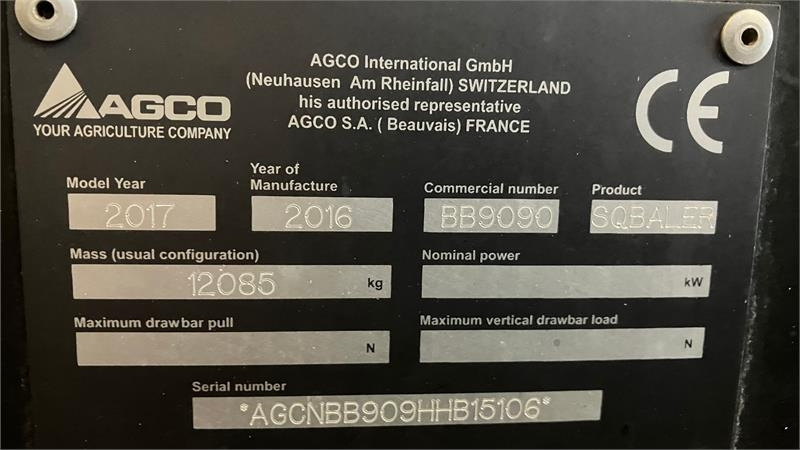 New Holland BB9090 Plus - 方形打包机:图3 New Holland BB9090 Plus - 方形打包机:图3