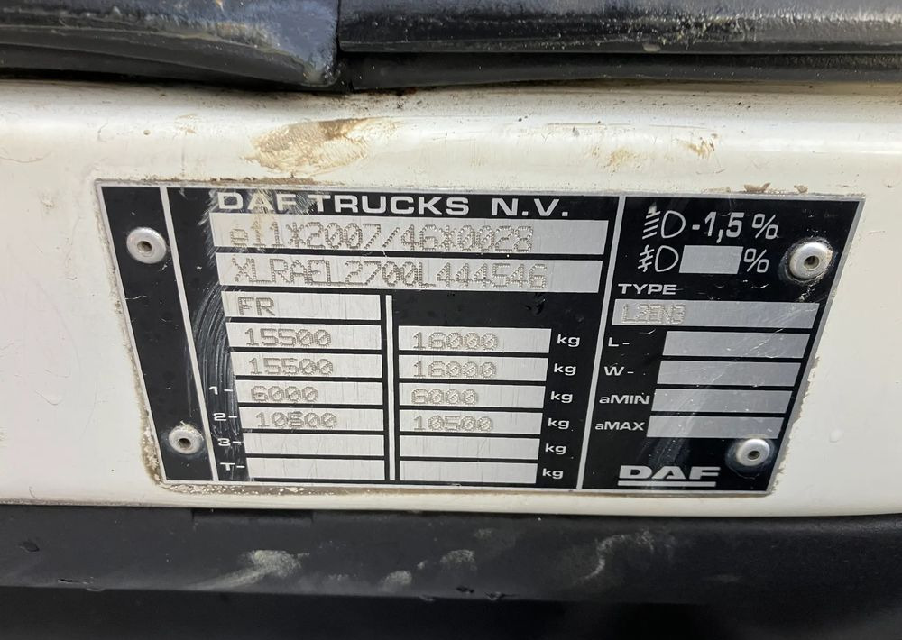 DAF Daf FL 16.250 euro 6 ramo do zabudowy - 驾驶室底盘卡车:图5 DAF Daf FL 16.250 euro 6 ramo do zabudowy - 驾驶室底盘卡车:图5
