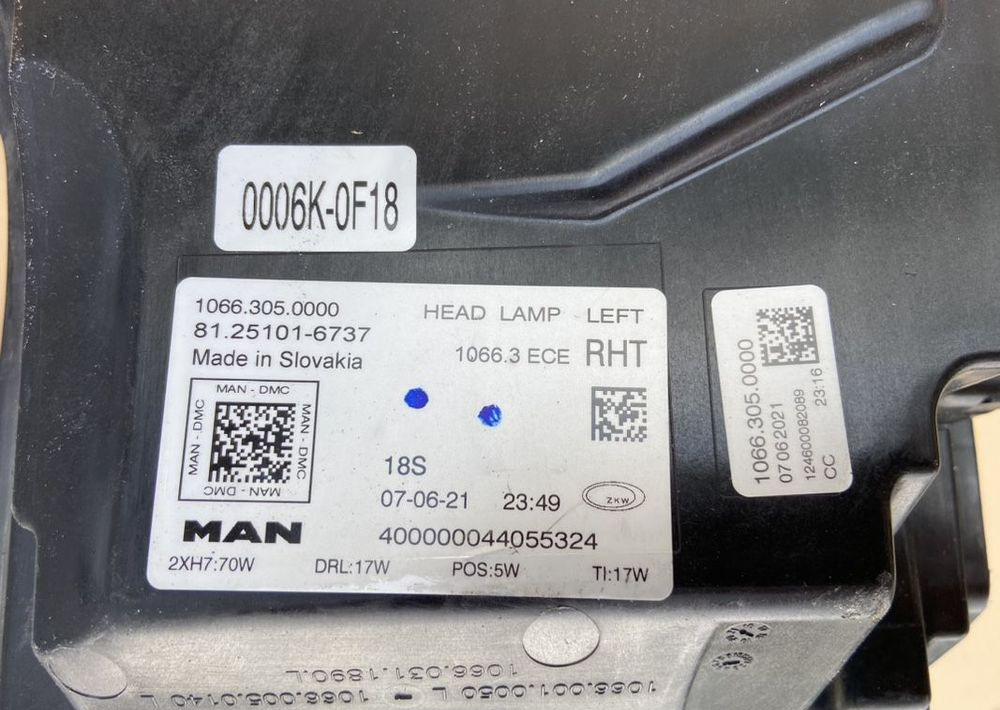 Lampa MAN TG3 TGX TGS nowy model reflektor LH - 灯光/ 照明 适用于 卡车:图3 Lampa MAN TG3 TGX TGS nowy model reflektor LH - 灯光/ 照明 适用于 卡车:图3