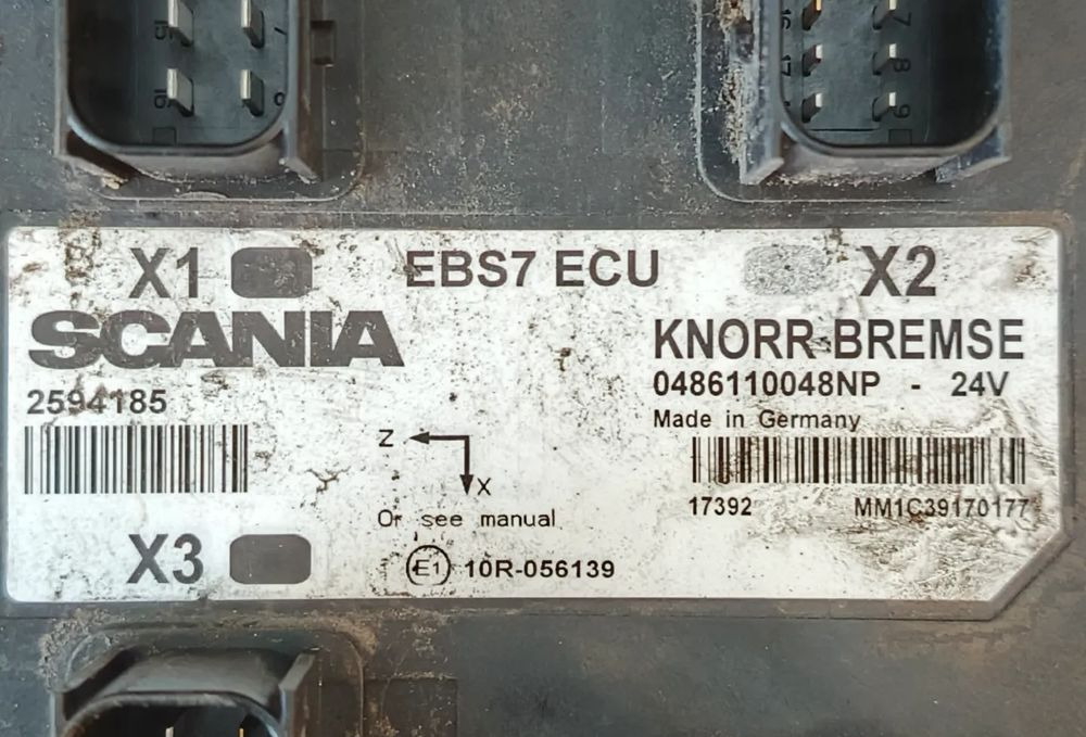 SCANIA R S STEROWNIK KOMPUTER MODUŁ EBS7 2594185 - ECU 适用于 卡车:图2 SCANIA R S STEROWNIK KOMPUTER MODUŁ EBS7 2594185 - ECU 适用于 卡车:图2
