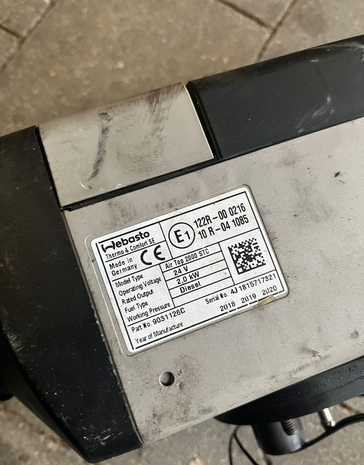 Webasto Airtop 2000 STC ogrzewanie postojowe - 暖通系统 适用于 卡车:图2 Webasto Airtop 2000 STC ogrzewanie postojowe - 暖通系统 适用于 卡车:图2