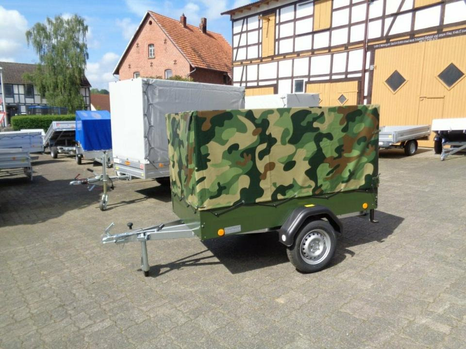 TPV PKW-Anhänger Plane und Spriegel 750 kg, Camouflage - 汽车拖车:图1 TPV PKW-Anhänger Plane und Spriegel 750 kg, Camouflage - 汽车拖车:图1