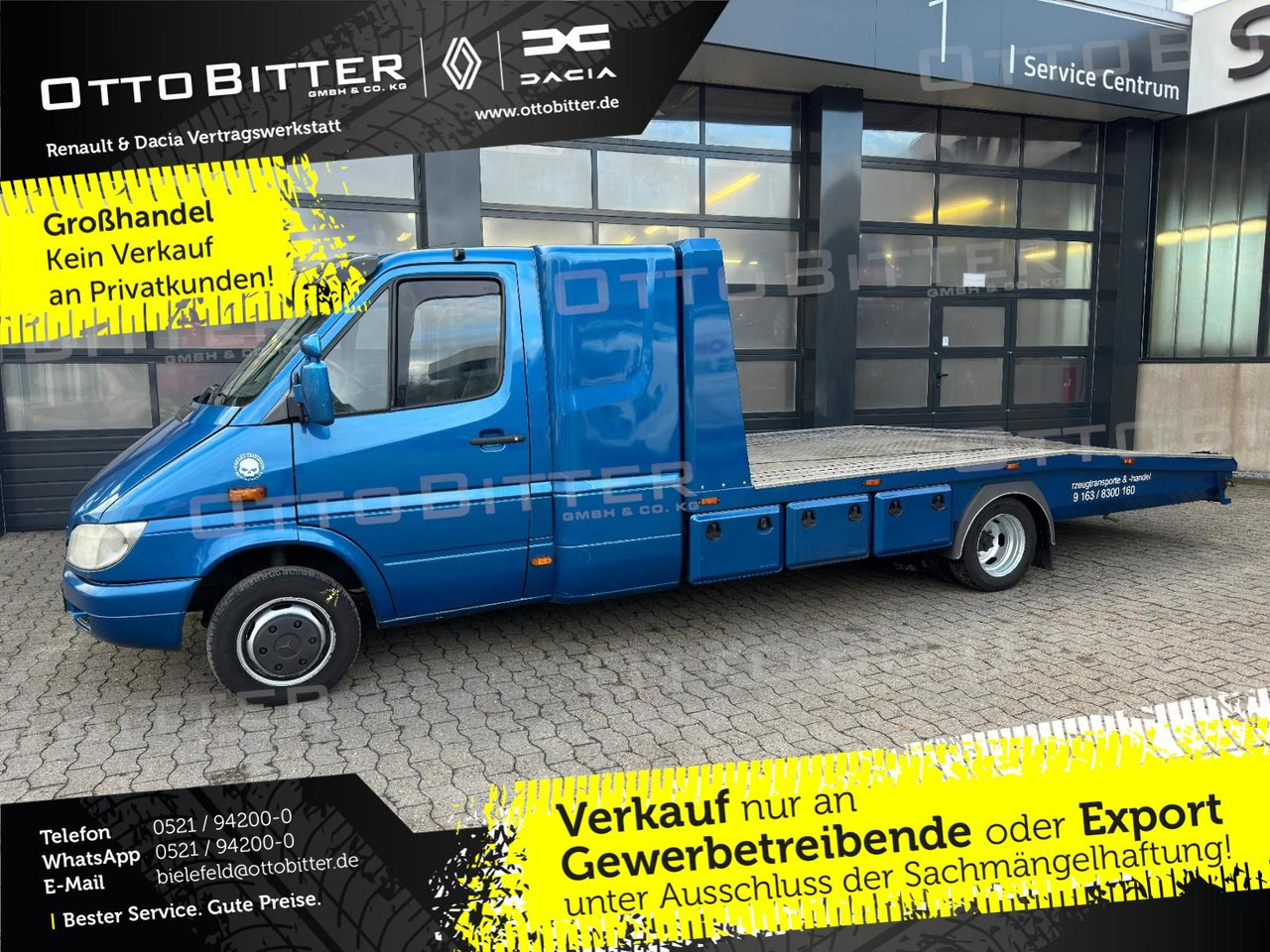 Mercedes-Benz Sprinter 2.7 CDI ABSCHLEPPWAGEN SCHLAFKABINE - 自动转运卡车:图1 Mercedes-Benz Sprinter 2.7 CDI ABSCHLEPPWAGEN SCHLAFKABINE - 自动转运卡车:图1