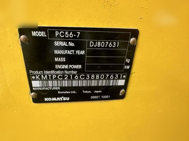 小型挖掘机 KOMATSU PC56-7：图8