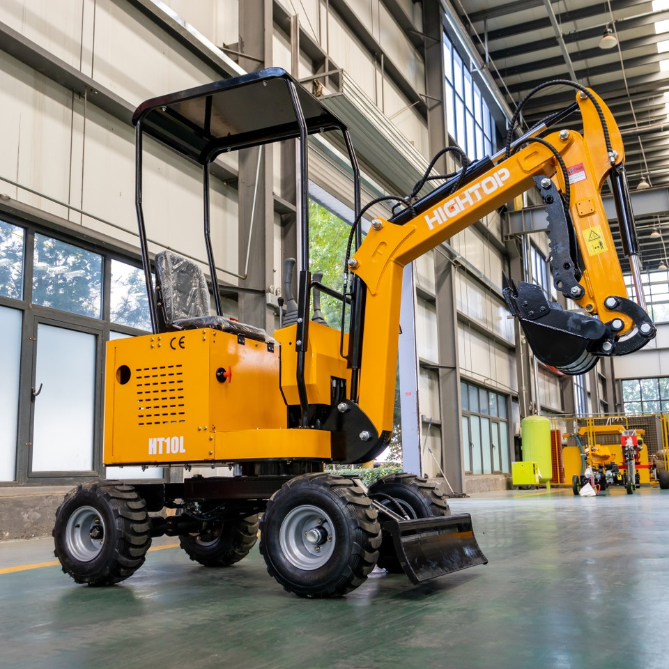 JINTOP HIGHTOP JT10L Wheel Excavator Mini Digger Small Digging machine with tyres - 建筑机械:图2 JINTOP HIGHTOP JT10L Wheel Excavator Mini Digger Small Digging machine with tyres - 建筑机械:图2