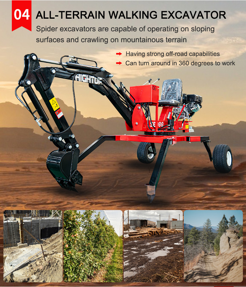 Spider excavators all-terrain excavators with CE EPA Approved engine - 小型挖掘机:图2 Spider excavators all-terrain excavators with CE EPA Approved engine - 小型挖掘机:图2