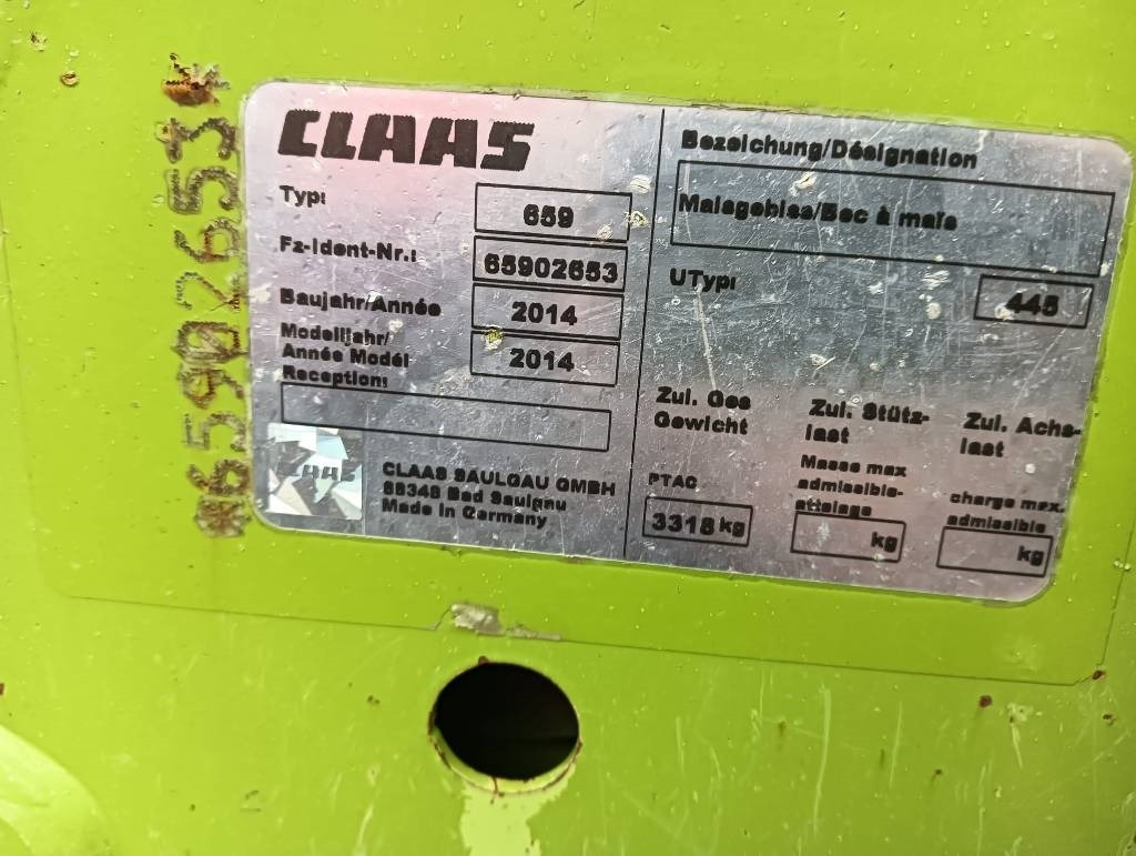Claas ORBIS 750 - 玉米收割装置:图5 Claas ORBIS 750 - 玉米收割装置:图5