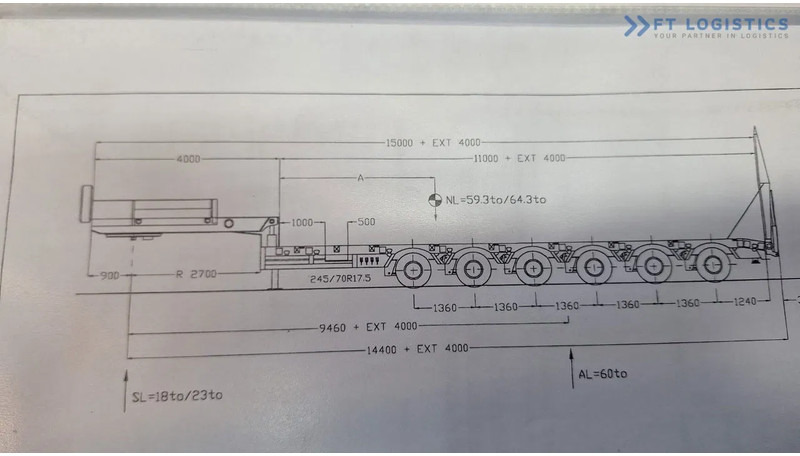 Faymonville FAYMONVILLE STZ-6WAU – 6 AXLES – 92.2T GVW – 73T PAYLOAD – HYDRAULIC RAMPS – EXCELLENT CONDITION! - 低装载半拖车:图2 Faymonville FAYMONVILLE STZ-6WAU – 6 AXLES – 92.2T GVW – 73T PAYLOAD – HYDRAULIC RAMPS – EXCELLENT CONDITION! - 低装载半拖车:图2