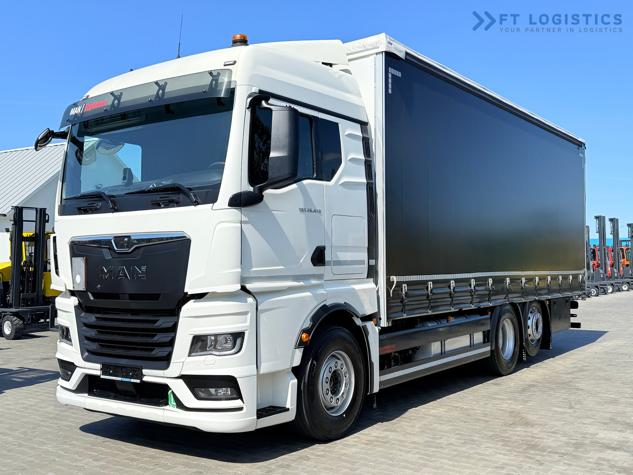 MAN TGX 26.470 / 19 Pallets / Steering Axle / 15 Ton Payload / Retarder / Excellent Condition - 侧帘卡车:图2 MAN TGX 26.470 / 19 Pallets / Steering Axle / 15 Ton Payload / Retarder / Excellent Condition - 侧帘卡车:图2