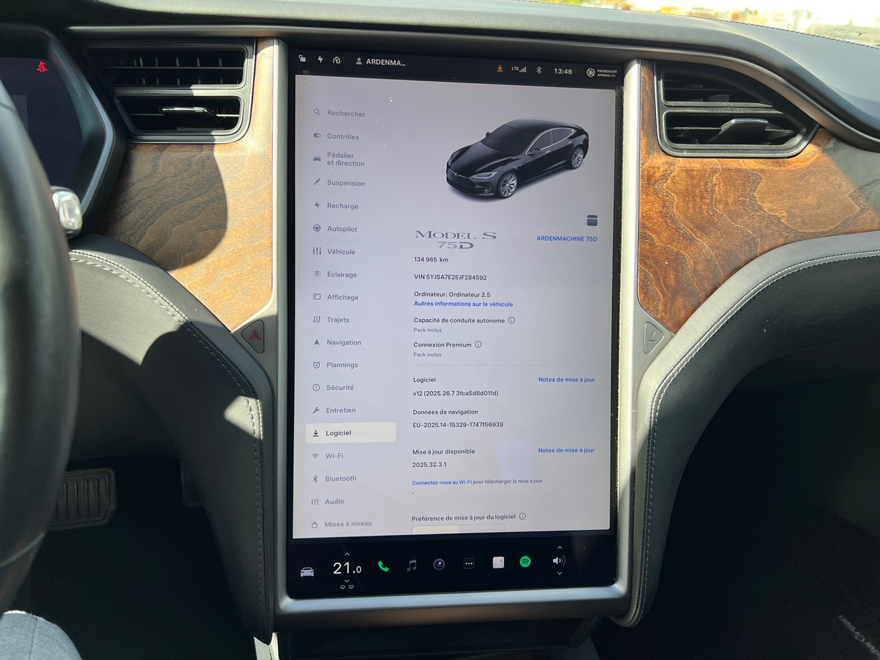 TESLA Model S 75D -Capacité de conduite autonome – Phase 2 – 93% SOH - 轿车:图4 TESLA Model S 75D -Capacité de conduite autonome – Phase 2 – 93% SOH - 轿车:图4