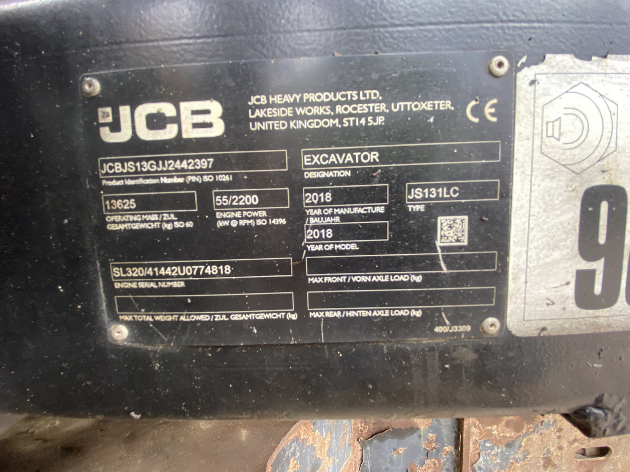 JCB JS131 - 履带式挖掘机:图2 JCB JS131 - 履带式挖掘机:图2
