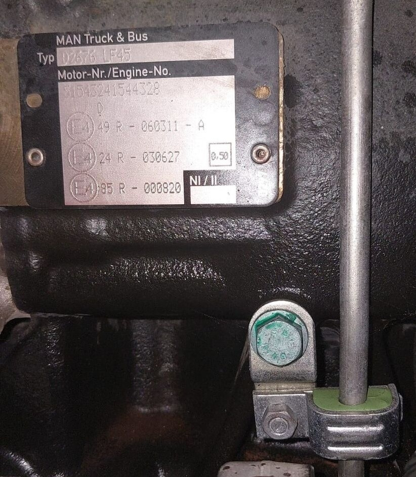 MAN D2676 LF45 MAN TGA, TGS, TGX - 发动机 适用于 卡车:图2 MAN D2676 LF45 MAN TGA, TGS, TGX - 发动机 适用于 卡车:图2