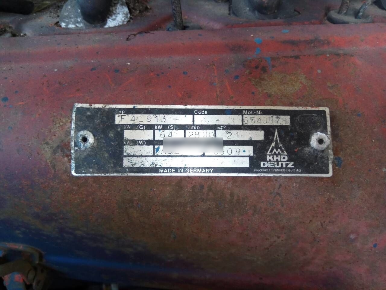 Deutz F4L913 - 发动机 适用于 卡车:图5 Deutz F4L913 - 发动机 适用于 卡车:图5