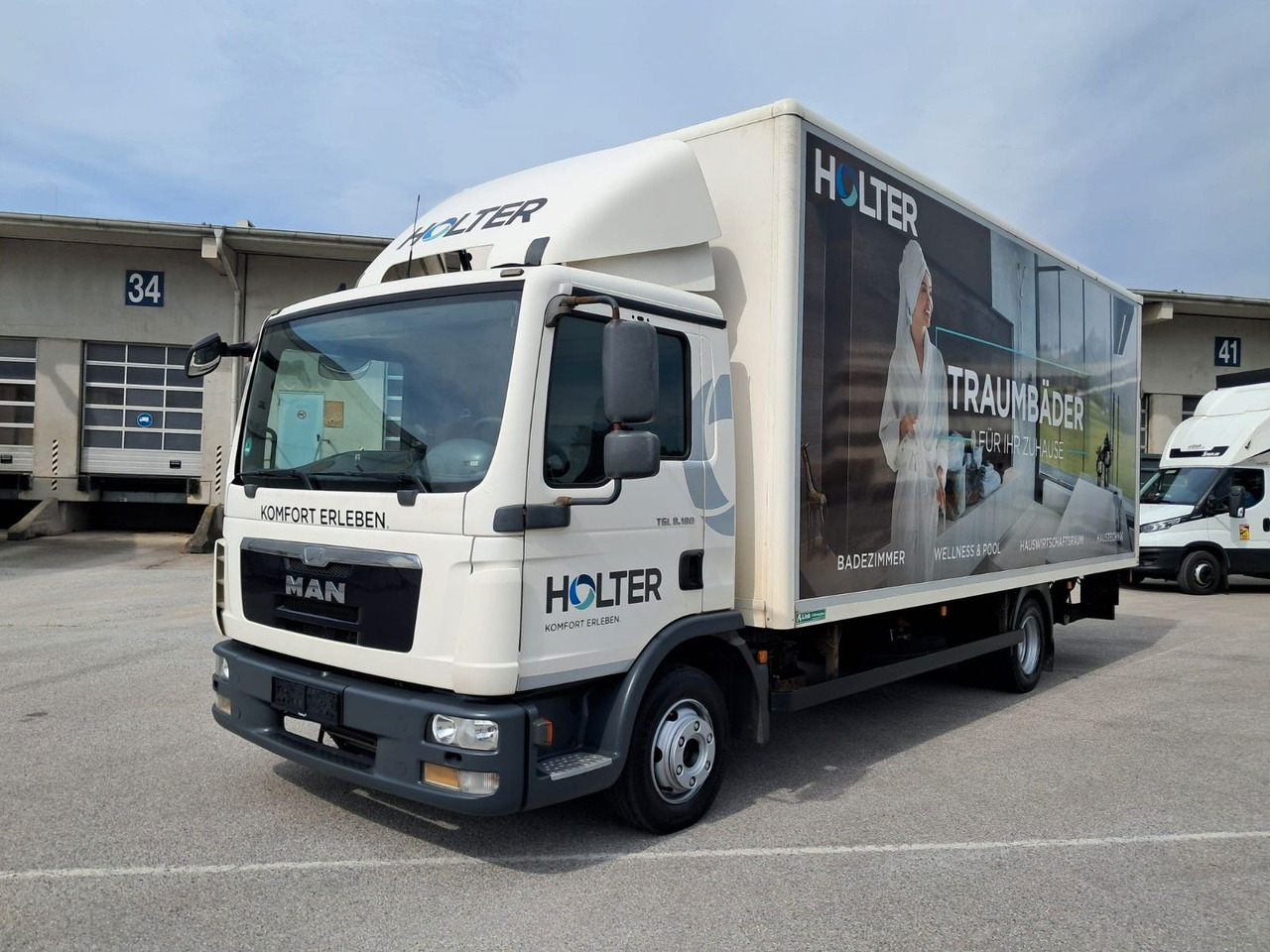 MAN TGL 8.180 Koffer mit LBW | Klima | Diff. | Tempo - 厢式卡车:图1 MAN TGL 8.180 Koffer mit LBW | Klima | Diff. | Tempo - 厢式卡车:图1