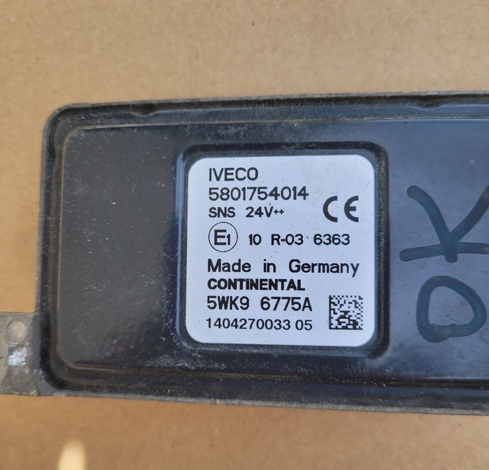 CZUJNIK NOX IVECO EUROCARGO E6 5801754014 - 传感器 适用于 卡车:图2 CZUJNIK NOX IVECO EUROCARGO E6 5801754014 - 传感器 适用于 卡车:图2