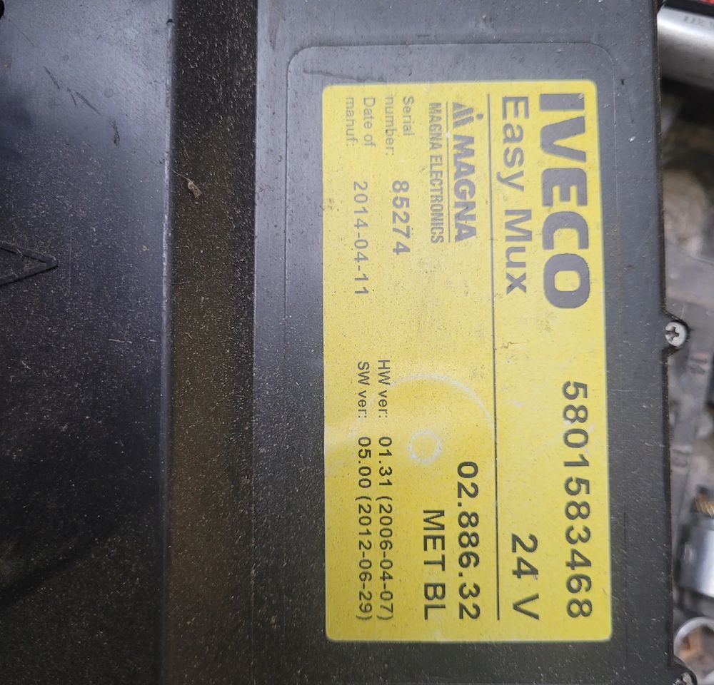 KOMPUTER ŚWIATEŁ IVECO EUROCARGO E6 EAYS MUX 5801583468 CHWALIM116 - ECU 适用于 卡车:图1 KOMPUTER ŚWIATEŁ IVECO EUROCARGO E6 EAYS MUX 5801583468 CHWALIM116 - ECU 适用于 卡车:图1