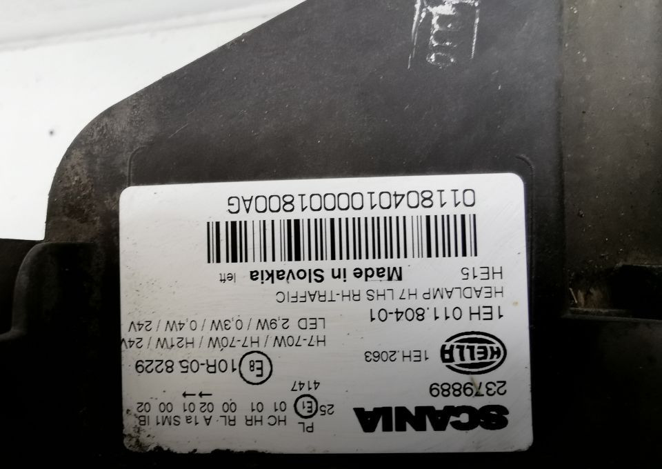 LAMPA MOCOWANIE H7 SCANIA S R NGT LH. ORYGINAŁ - 灯光/ 照明 适用于 卡车:图5 LAMPA MOCOWANIE H7 SCANIA S R NGT LH. ORYGINAŁ - 灯光/ 照明 适用于 卡车:图5