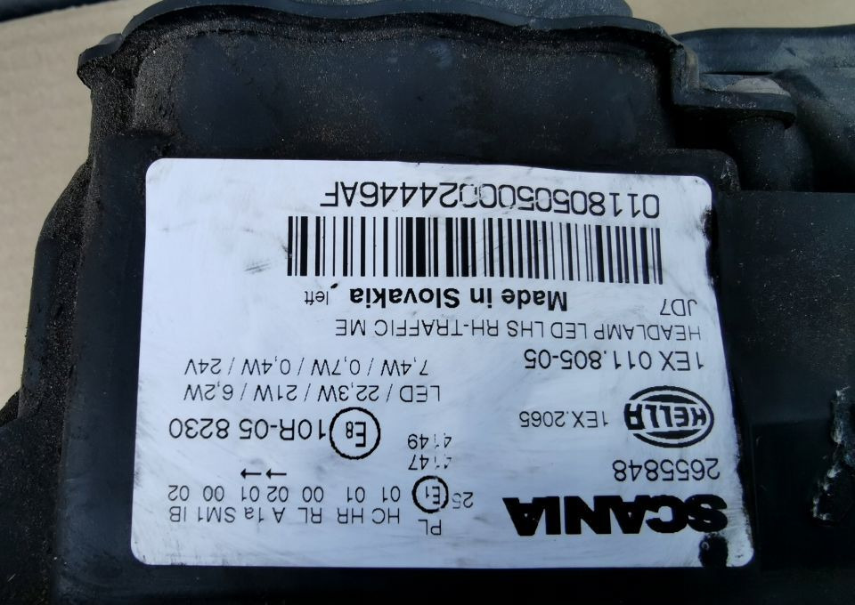 Scania OE 2655848 reflektor LEWA ORYGINAŁ - 前照灯 适用于 卡车:图5 Scania OE 2655848 reflektor LEWA ORYGINAŁ - 前照灯 适用于 卡车:图5