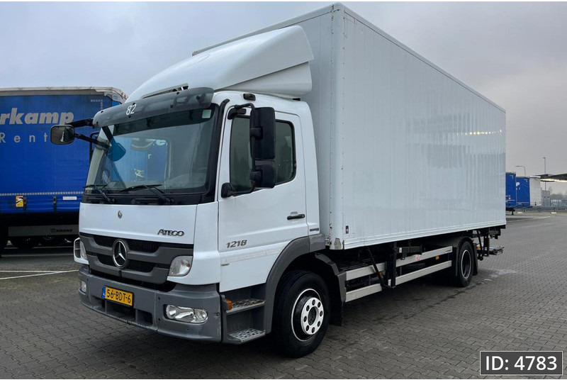 Mercedes-Benz Atego 1218 Day Cab, Euro 5, BDF / EPS automatic / standklima / DHOLLANDIA 2000KG - 集装箱运输车/ 可拆卸车身的卡车:图1 Mercedes-Benz Atego 1218 Day Cab, Euro 5, BDF / EPS automatic / standklima / DHOLLANDIA 2000KG - 集装箱运输车/ 可拆卸车身的卡车:图1