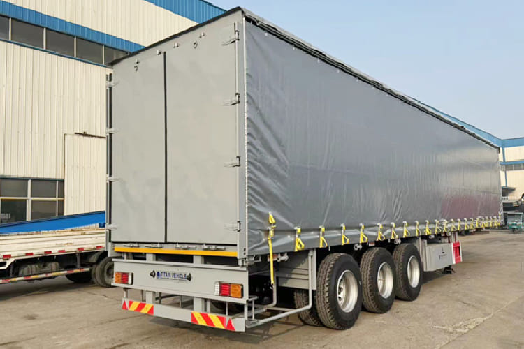Curtain Trailer for Sale in Tanzania - 侧帘半拖车:图2 Curtain Trailer for Sale in Tanzania - 侧帘半拖车:图2