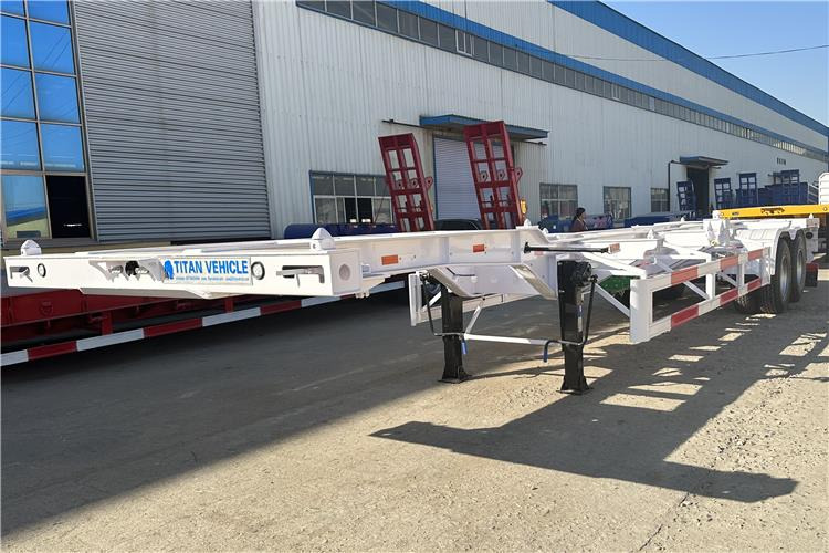 TITAN 2 Axle 40ft Container Transport Trailer for Sale In Nigeria - 底盘半拖车:图1 TITAN 2 Axle 40ft Container Transport Trailer for Sale In Nigeria - 底盘半拖车:图1