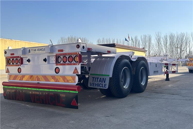TITAN 2 Axle 40ft Container Transport Trailer for Sale In Nigeria - 底盘半拖车:图5 TITAN 2 Axle 40ft Container Transport Trailer for Sale In Nigeria - 底盘半拖车:图5